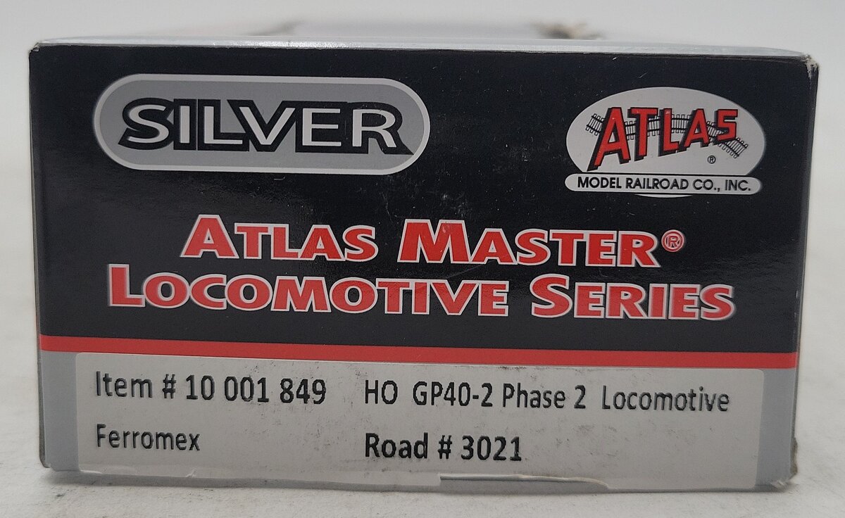Atlas 10001849 HO Ferromex Silver Series GP40-2 Diesel Locomotive #3021