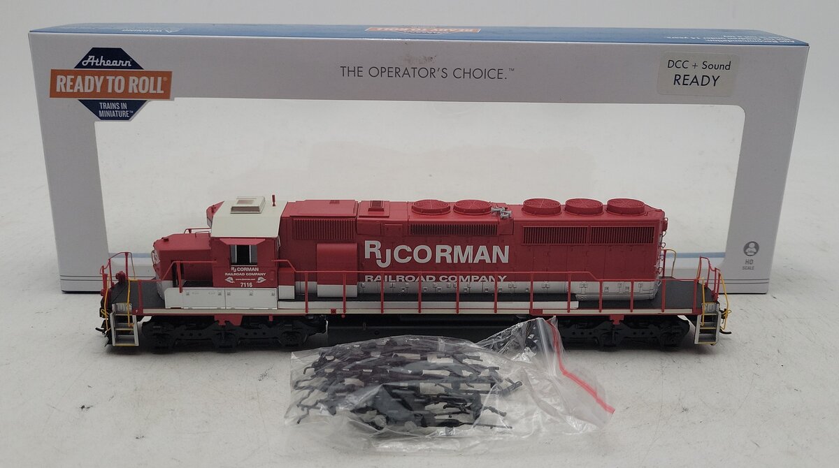 Athearn 71516 HO RJ Corman RTR SD40-2 Diesel Locomotive #7116 LN/Box