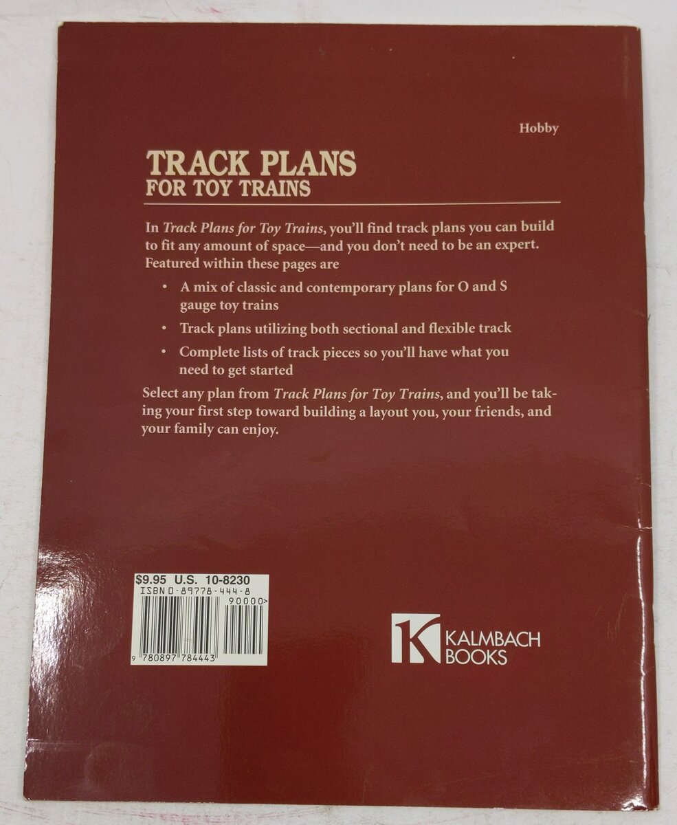 Track Plans For Toy Trains Paperback Book By kalmbach-publishing VG