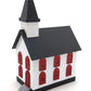 MTH 30-9057 O Gauge White Country Church with Black & Red Trim EX