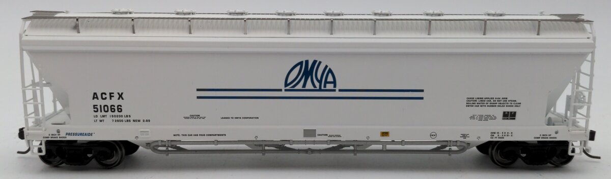 Atlas 20006278 HO OMYA Pressureaide Covered Hopper #51066