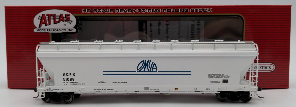 Atlas 20006278 HO OMYA Pressureaide Covered Hopper #51066