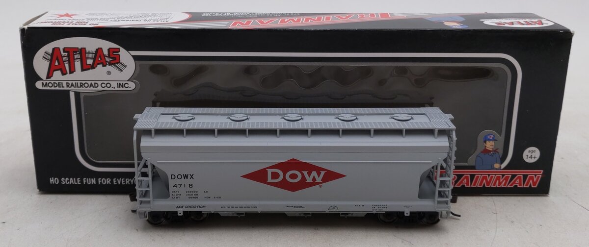 Atlas 20001893 HO Dow Chemical ACF 3560 Covered Hopper #4718