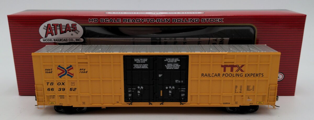Atlas 20005914 HO TTX Master 60' Gunderson 7550 Double Door Box Car #663952