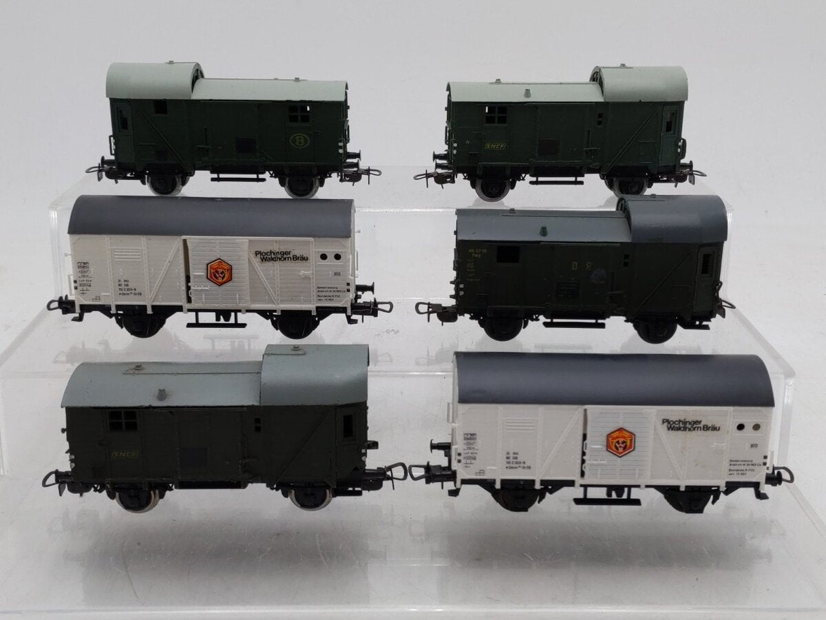 Piko & Others HO Scale Assorted Freight Cars [6] VG