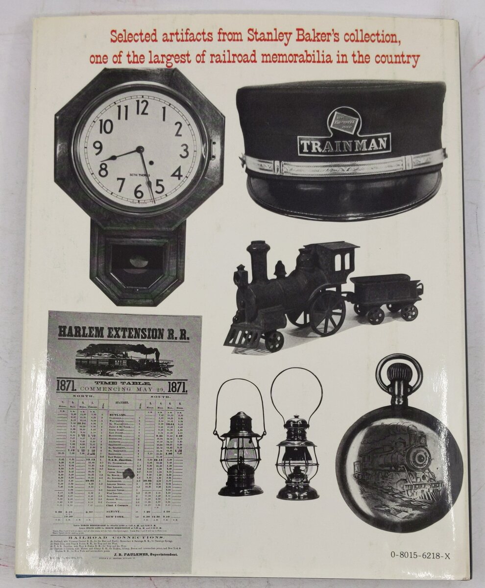 The Collector's Book Of Railroadiana Hardcover Book By Stanley L. Baker VG