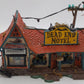 Dept 56 56.55377 Snow Village Halloween Dead End Motel Ceramic Building EX/Box