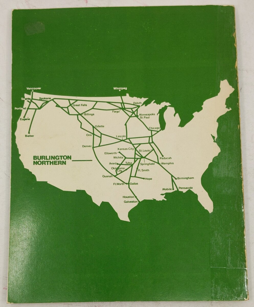 Burlington Northern 1977-80 Annual Paperback Book By F. Hol Wagner Jr. VG