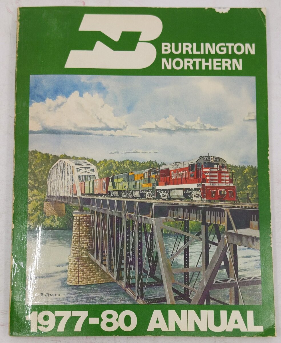 Burlington Northern 1977-80 Annual Paperback Book By F. Hol Wagner Jr. VG