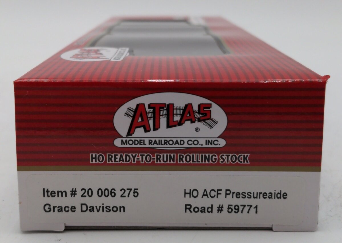 Atlas 20006275 HO Grace Division Pressureaide Covered Hopper #59771