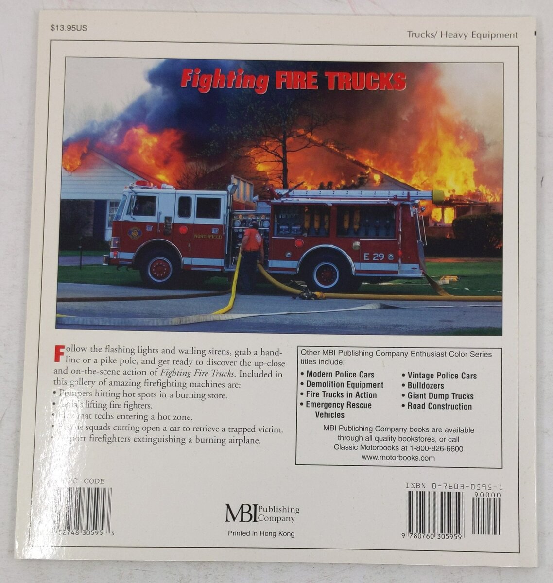 Fighting Fire Trucks Paperback Book By Larry Shapiro EX