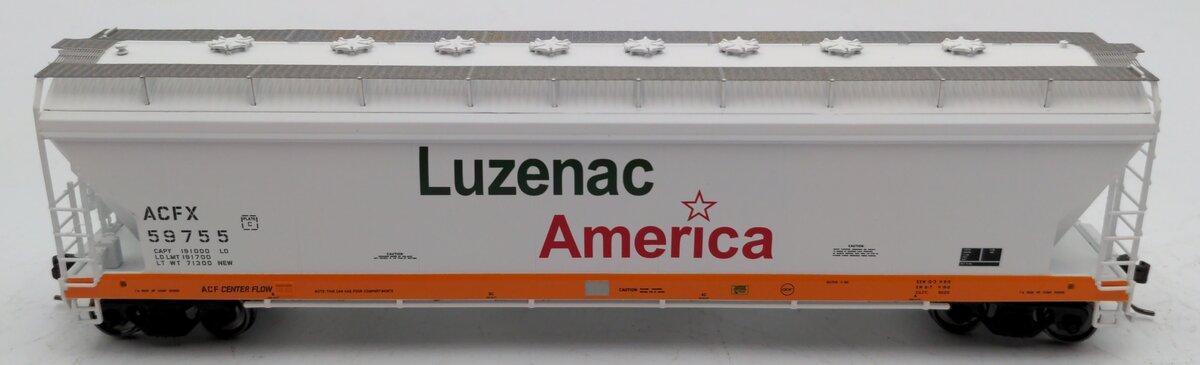 Atlas 20006273 HO Luzenac America Pressureaide Covered Hopper #59755