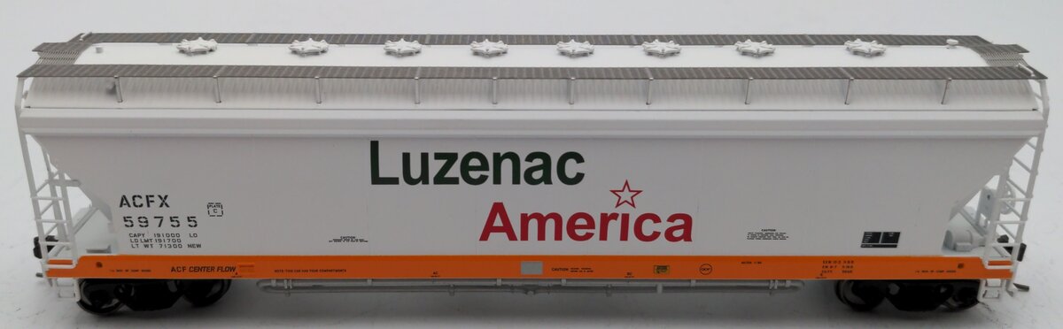 Atlas 20006273 HO Luzenac America Pressureaide Covered Hopper #59755