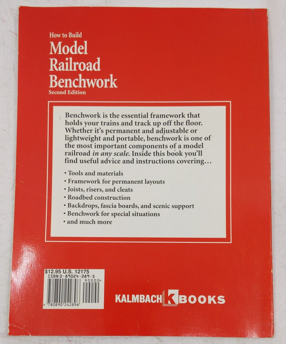 How to Build Model Railroad Benchwork 2nd Edition Paperback Book Linn H Westcott VG