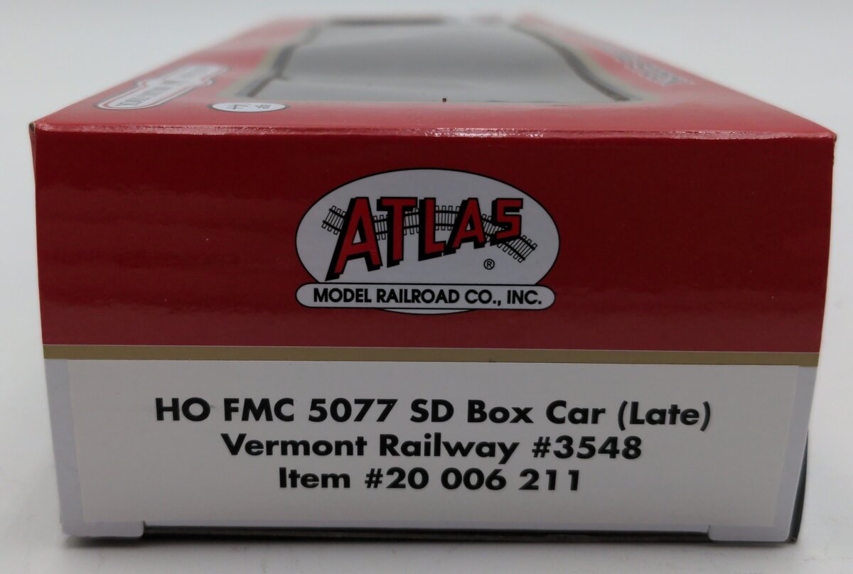 Atlas 20006211 HO Vermont Railway FMC 5077 SSD Box Car #3548