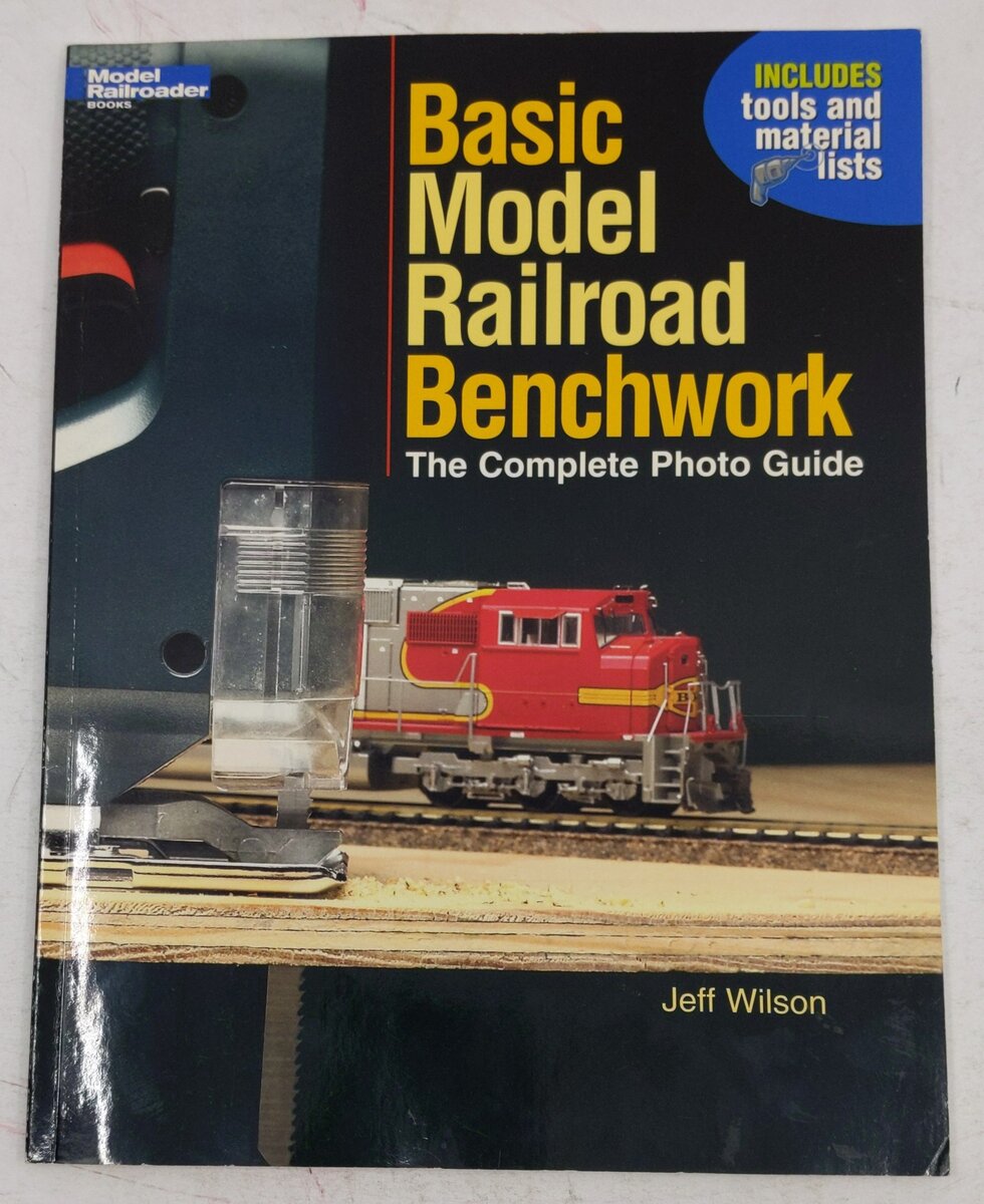 Basic Model Railroad Benchwork Paperback Book By Jeff Wilson VG