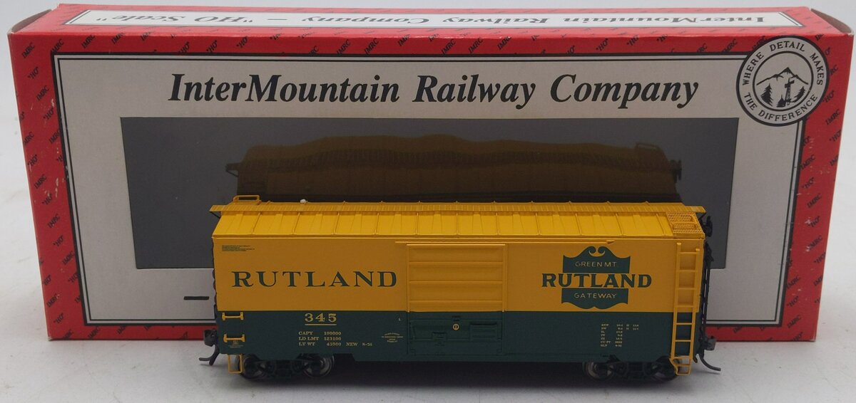 InterMountain 300-399 HO Scale Steam Shack Rutland PS-1 Boxcar #345 NIB