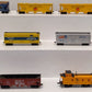 AHM HO Scale Assorted Freight Cars-Covered Hopper, Reefer, Hopper, Caboose [12] EX