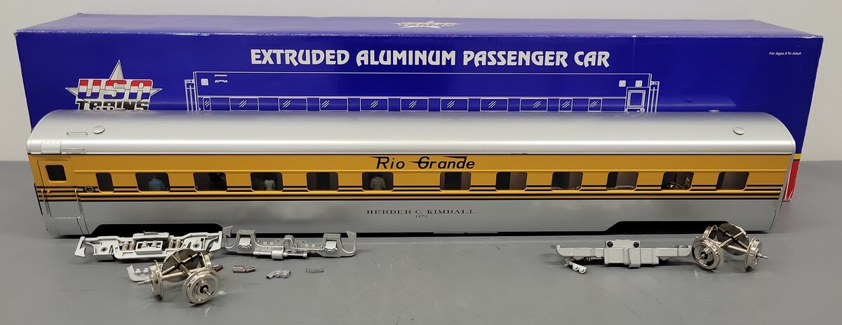 USA Trains R31134 G Denver and Rio Grande Western Aluminum Ski Train Sleeper Car VG/Box