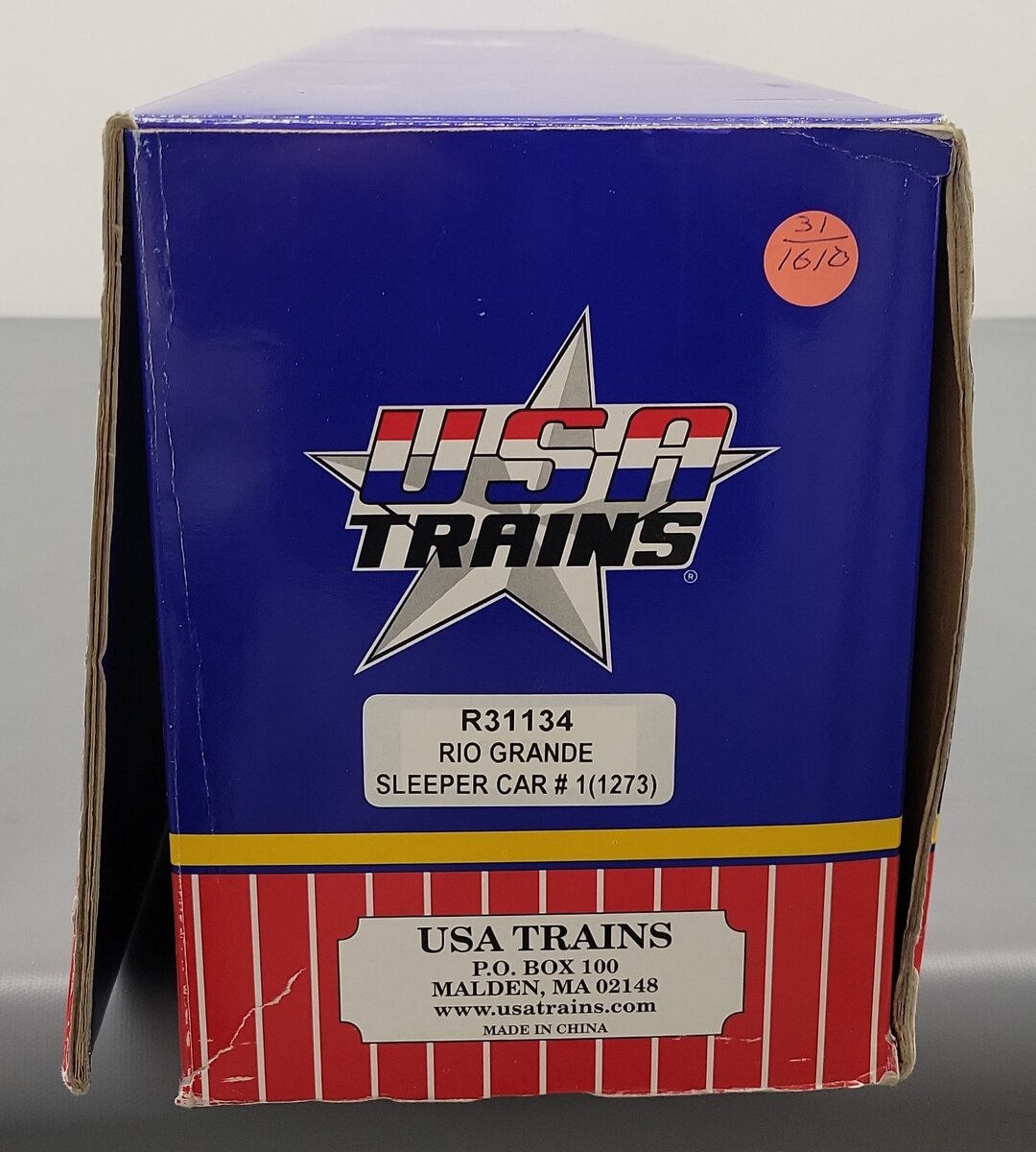 USA Trains R31134 G Denver and Rio Grande Western Aluminum Ski Train Sleeper Car VG/Box