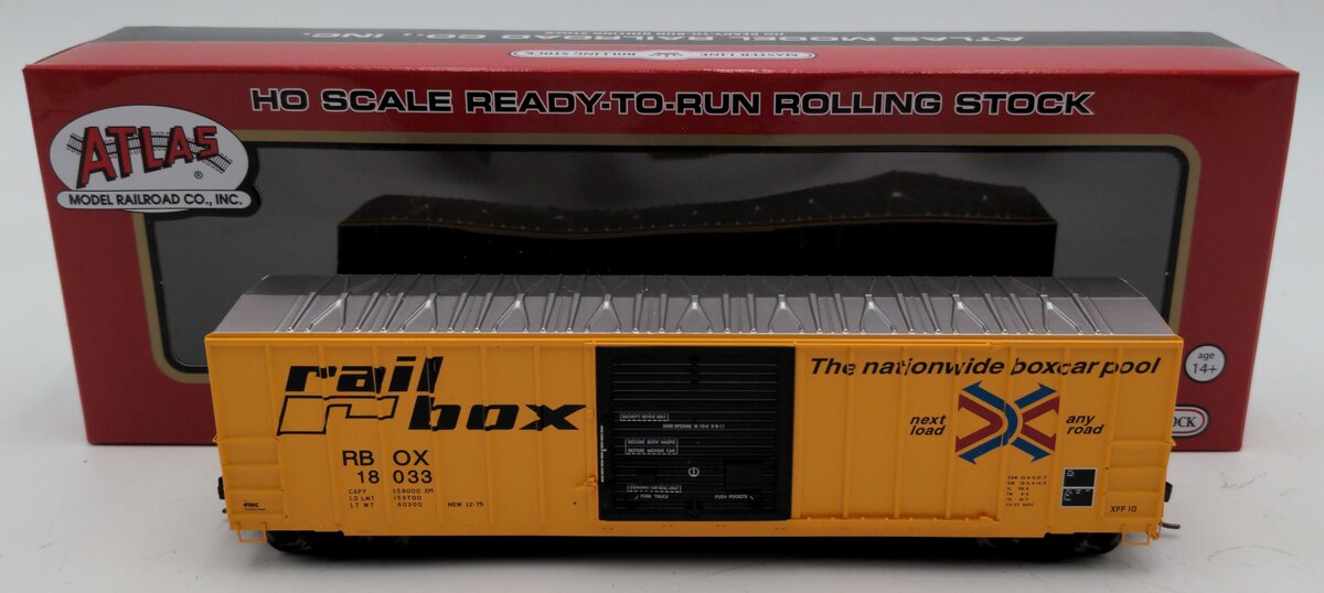 Atlas 20006218 HO Railbox FMC 5077 SSD Box Car #18033