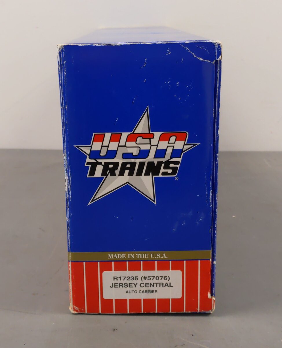 USA Trains R17235 G Jersey Central Two-Tier Auto Carrier Flat Car EX/Box