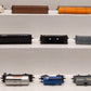 Assorted HO Scale Freight-Hoppers, Tanks, Hoppers, Flatcar, & Crane[15] EX