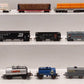 Assorted HO Scale Freight-Hoppers, Tanks, Hoppers, Flatcar, & Crane[15] EX