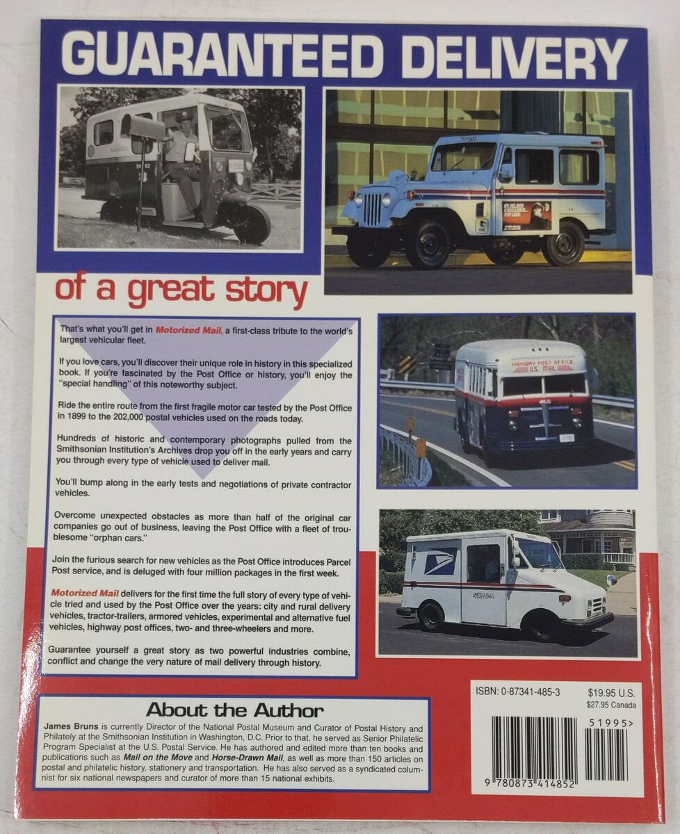 Motorized Mail Paperback Book By James H. Bruns EX