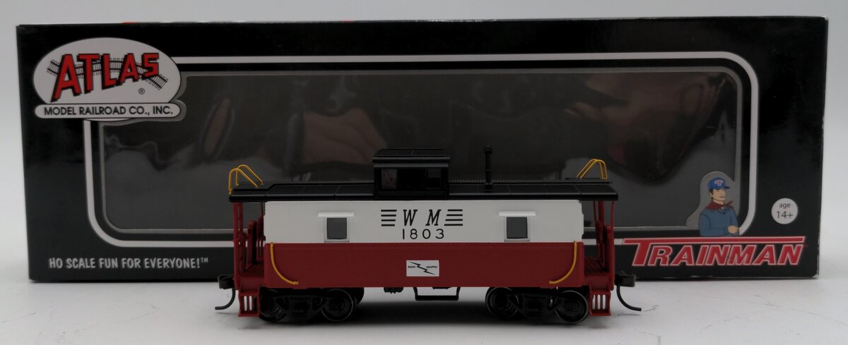 Atlas 20002428 HO Western Maryland Trainman® C & O Style Cupola Caboose #1803