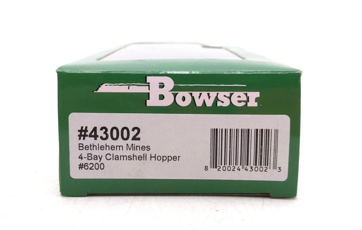 Bowser 43002 HO Bethlehem Mines 4-Bay Clamshell Hopper Car #6200
