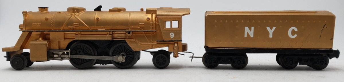Lionel Vintage O 1110 2-4-2 Steam Locomotive & 2689TX NYC Tender #9 -Custom