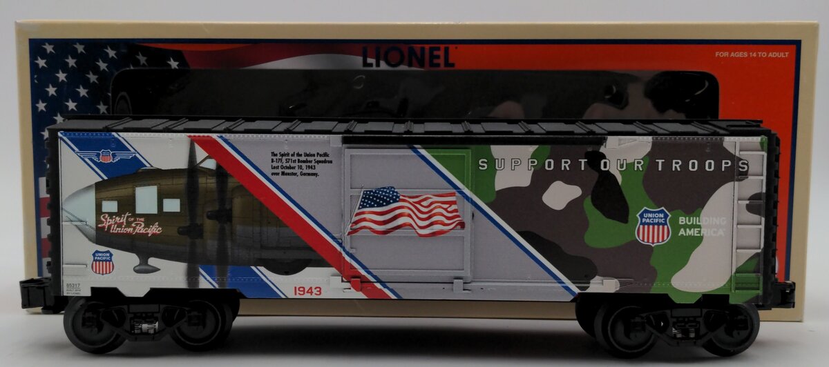 Lionel 6-85317 O Gauge Spirit of the Union Pacific Made in USA Boxcar