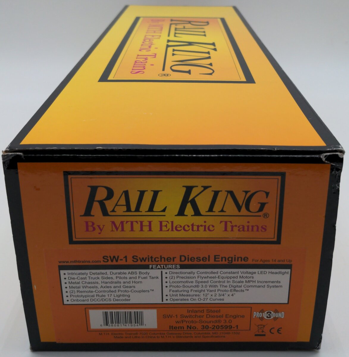 MTH 30-20599-1 Inland Steel RailKing SW-1 Diesel Switcher #76 w/PS 3.0