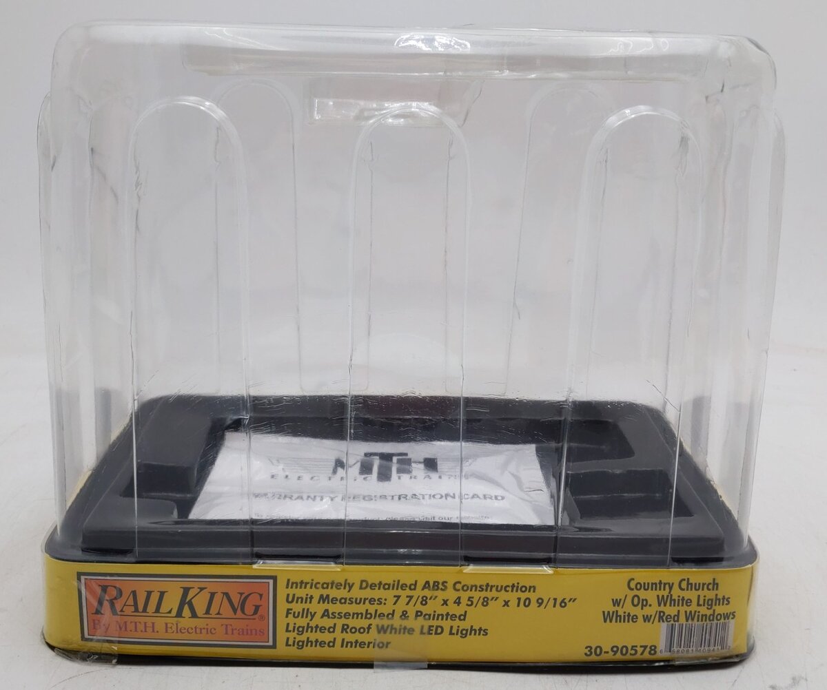 MTH 30-90578 O RailKing Country Church with White LEDs #5