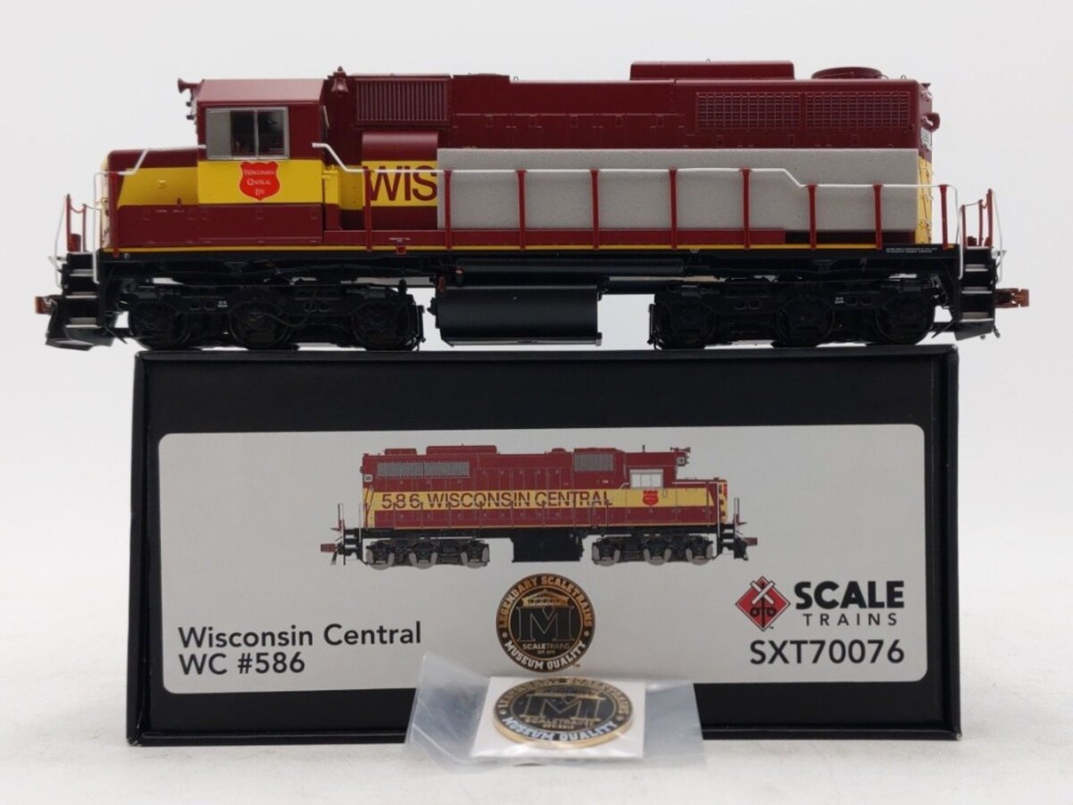 Scale Trains SXT70076 HO Wisconsin Central EMD SDL39 Diesel #586 - DCC Ready LN/Box