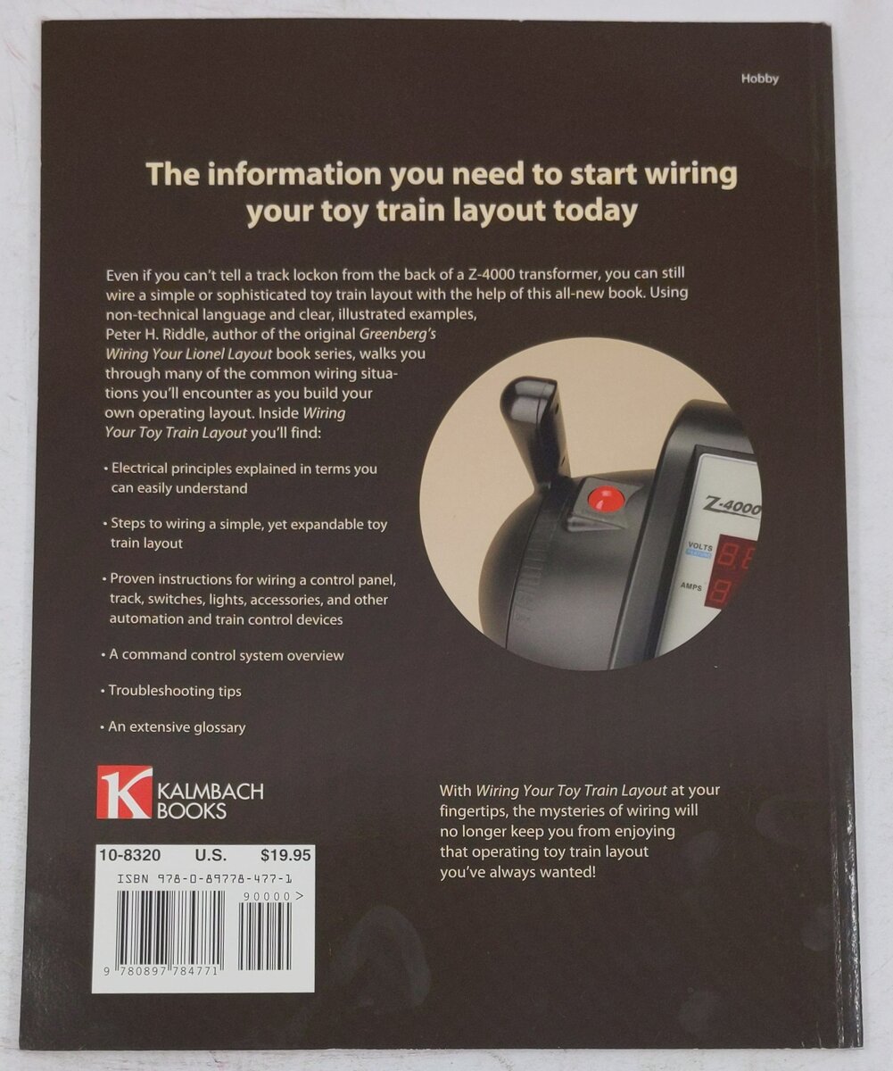 Wiring Your Toy Train Layout Paperback Book By Peter H. Riddle VG