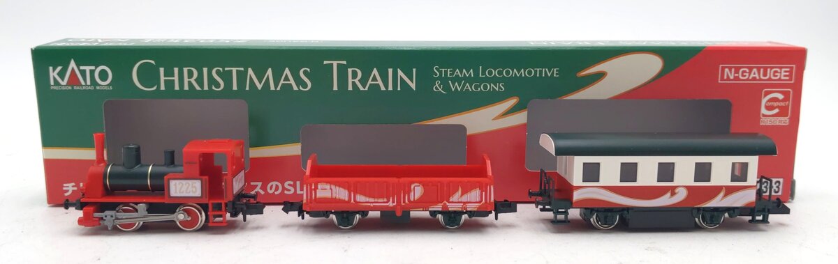 Kato 12-25 N Pocket Line Christmas Train (Set of 3) VG/Box