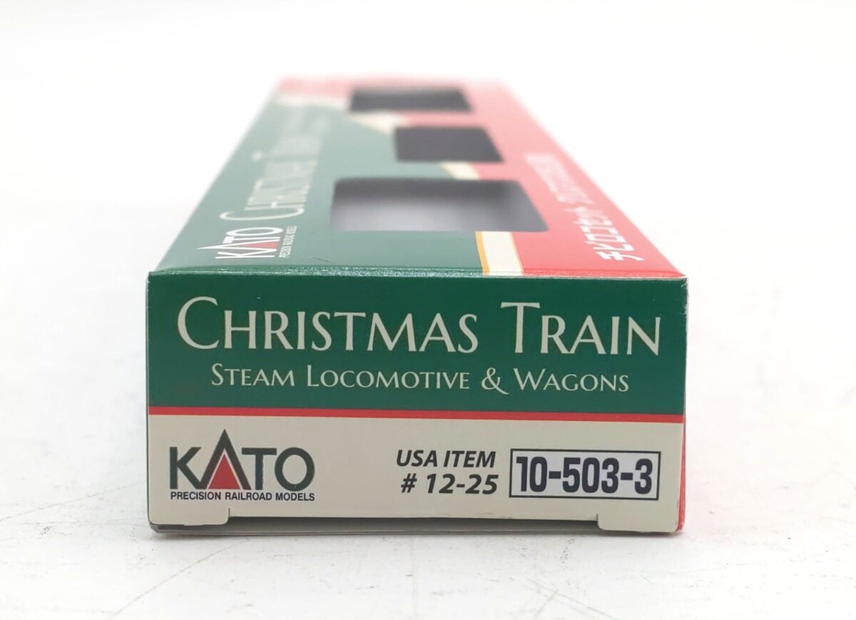 Kato 12-25 N Pocket Line Christmas Train (Set of 3) VG/Box