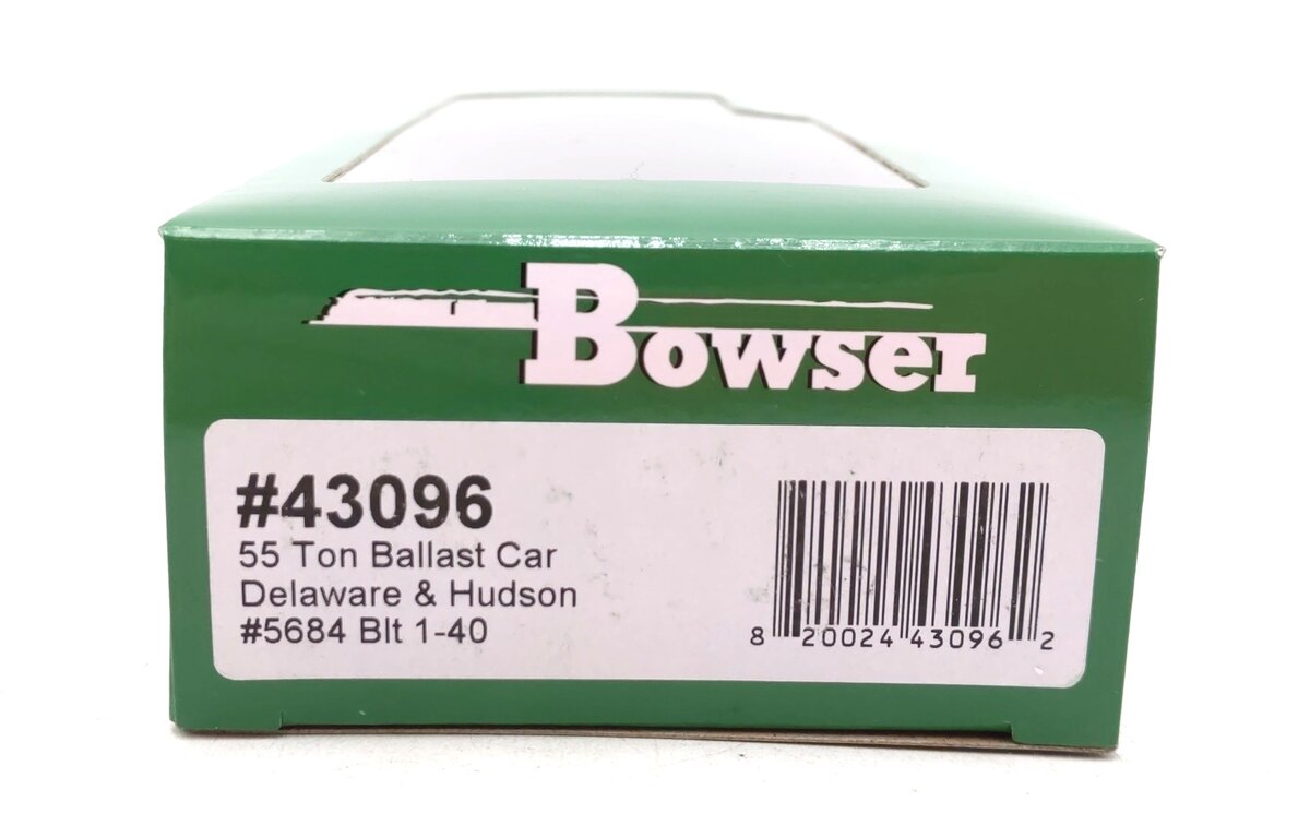 Bowser 43096 HO Delaware & Hudson 55-Ton Ballast Hopper Car #5684
