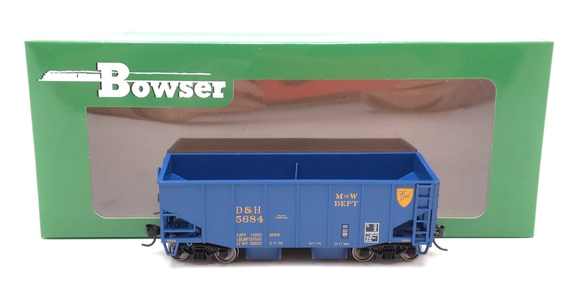 Bowser 43096 HO Delaware & Hudson 55-Ton Ballast Hopper Car #5684