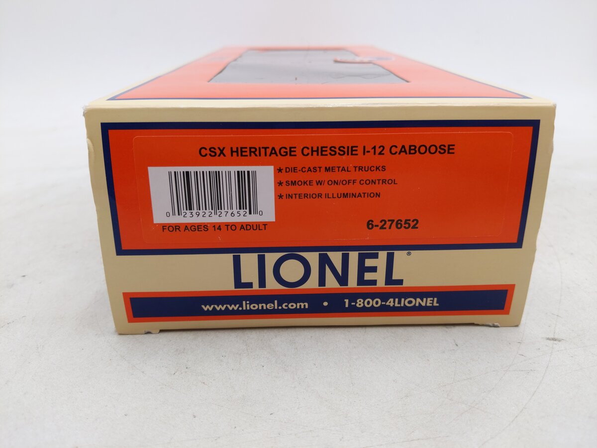 Lionel 6-27652 O Gauge B&O Chessie System CSX Heritage I-12 Caboose #2819/Box