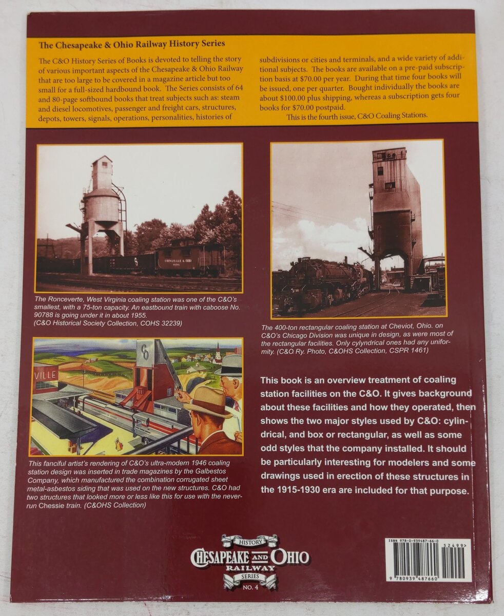 Chesapeake & Ohio Coaling Stations Paperback Book By Thomas W. Dixon, Jr EX