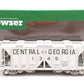 Bowser 43252 HO Central of Georgia Executive Line H34 Covered Hopper Car #1345