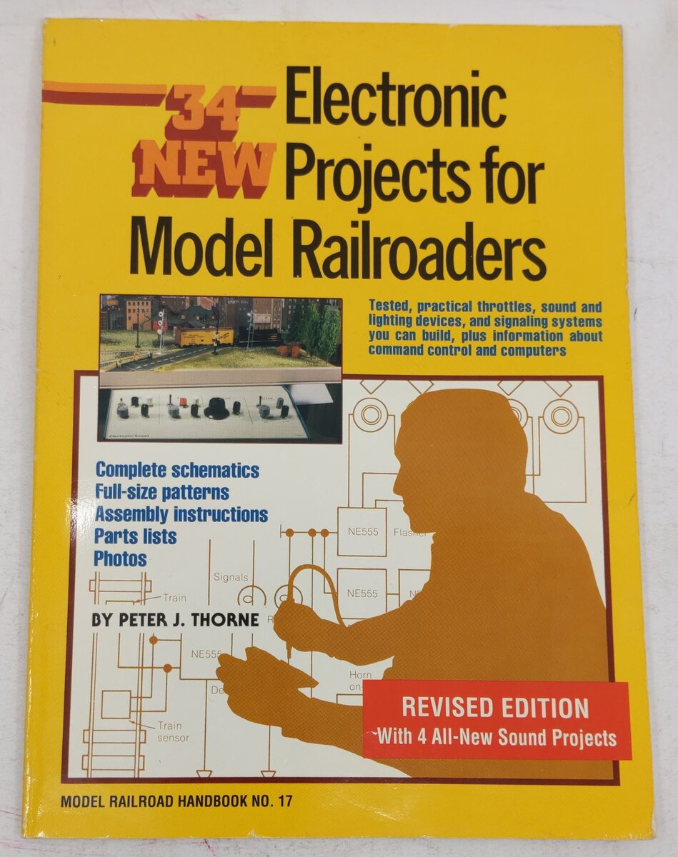 34 New Electronic Projects for Model Railroaders Paperback Book Peter J. Thorne VG