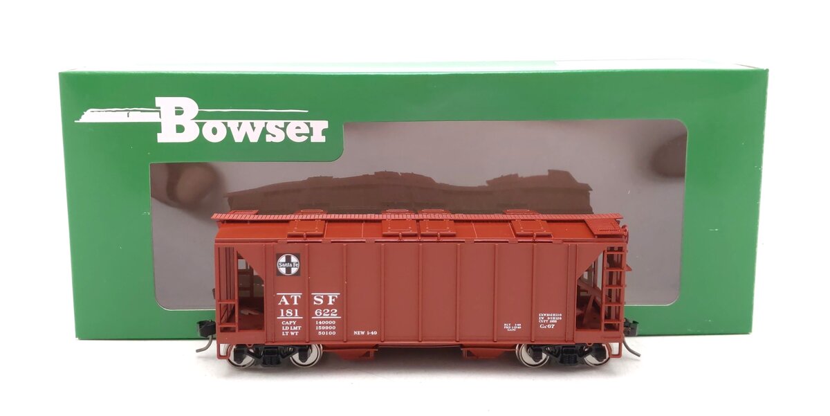 Bowser 43239 HO ATSF Executive Line H34 Covered Hopper Car #181622
