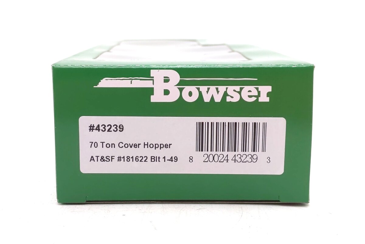 Bowser 43239 HO ATSF Executive Line H34 Covered Hopper Car #181622