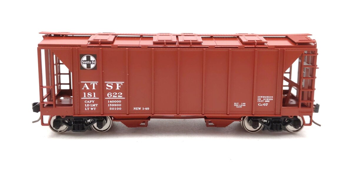 Bowser 43239 HO ATSF Executive Line H34 Covered Hopper Car #181622