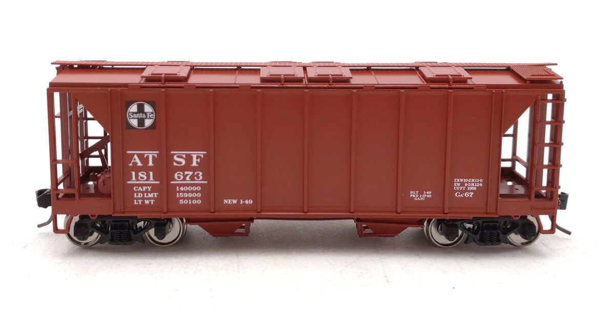 Bowser 43240 HO ATSF Standard Line H34 Covered Hopper Car #181673