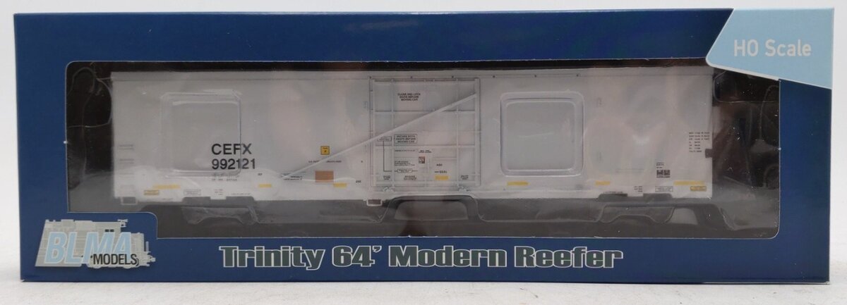 BLMA Models 52903 HO Scale CEFX Trinity 64' Reefer Car #922121